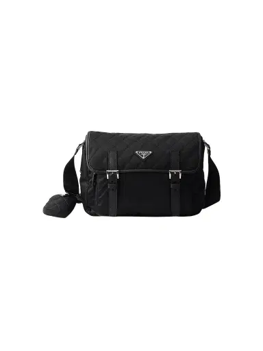 Prada Women's Large Quilted Nylon Shoulder Bag | Thumbnail 1 Prada Women's Large Quilted Nylon Shoulder Bag | Thumbnail 1