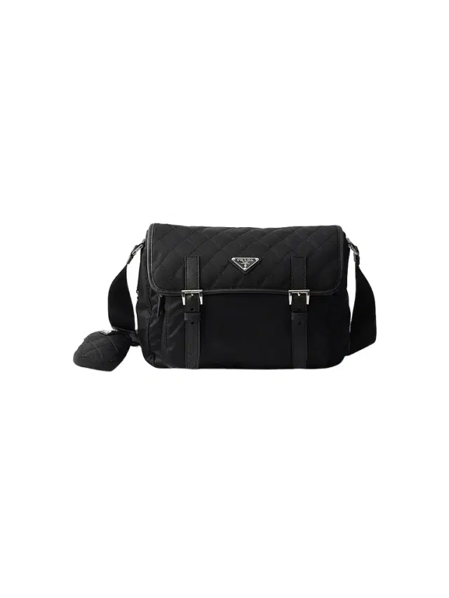 Prada Women's  Quilted Re-Nylon Shoulder Bag - Black