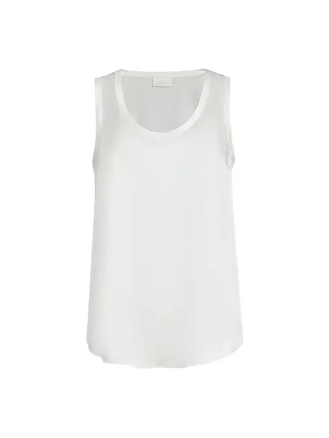 Women's Stretch Silk Satin Top - White
