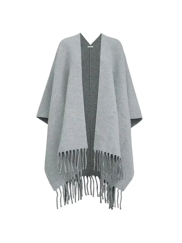 Brunello Cucinelli Women's Wool and Cashmere Double Knit Reversible Poncho - Light Grey