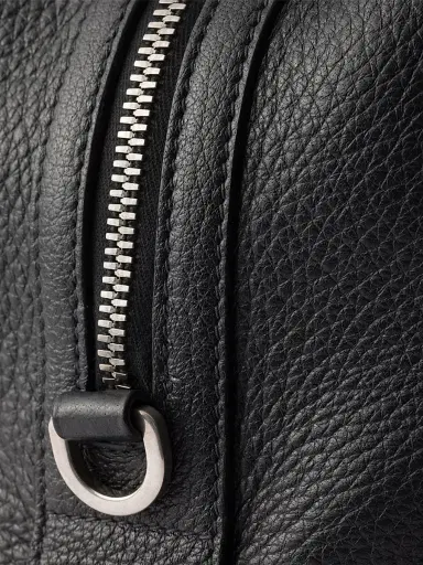 Prada Men's Leather Duffel Bag - Black | Thumbnail 6