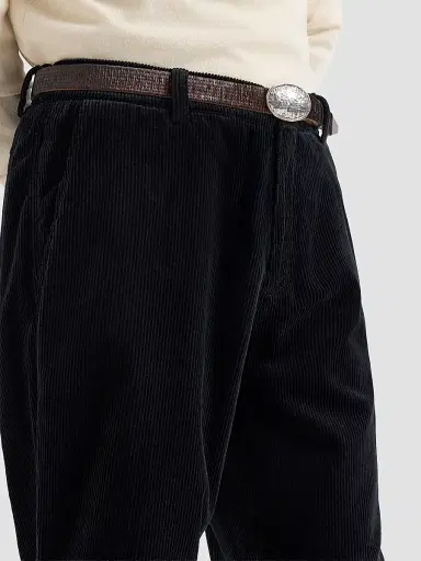 Brunello Cucinelli Men's Garment-Dyed Trousers in Cotton Corduroy - Black - Size 32 | Thumbnail 5 Brunello Cucinelli Men's Garment-Dyed Trousers in Cotton Corduroy - Black - Size 32 | Thumbnail 5