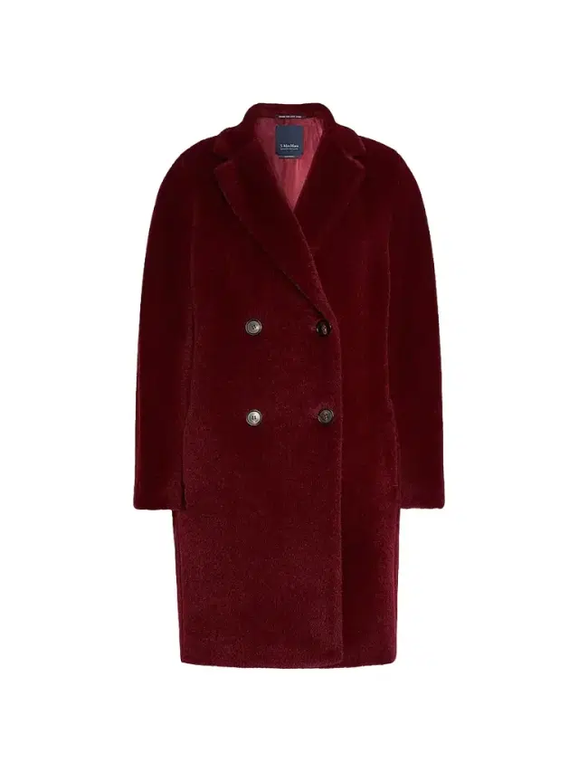 Max Mara Women's Alpaca and Wool Midi Coat - Bordeaux