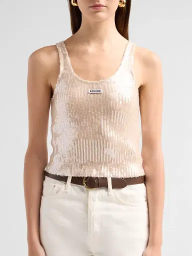 Ksubi Women's Higher Than Heaven Chloe Tank Top - Tan - Size Medium | Thumbnail 5