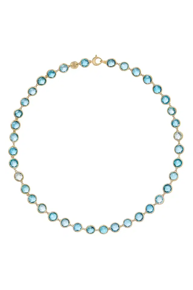 MARCO BICEGO Blue Topaz Jaipur Link Necklace