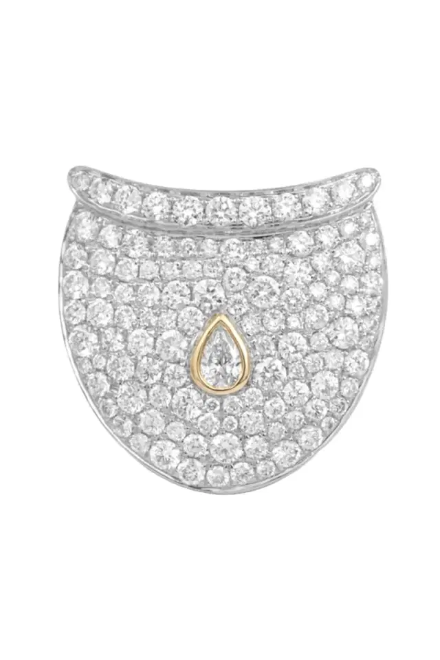 Rainbow K Diamond Full Pave Dune Earrings