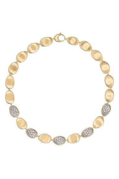 MARCO BICEGO Diamond Lunaria Alternating Petal Necklace | Thumbnail 1
