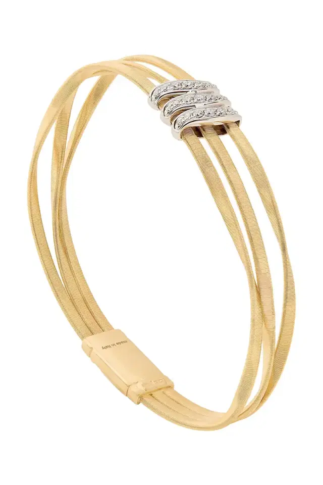 MARCO BICEGO Diamond Marrakech Three Wire Bracelet