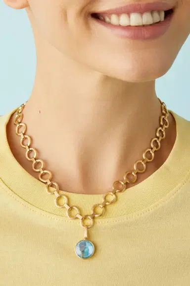 MARCO BICEGO Jaipur Gold Flat Link Necklace | Thumbnail 3 MARCO BICEGO Jaipur Gold Flat Link Necklace | Thumbnail 3