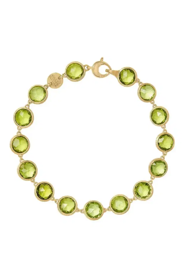 Peridot Jaipur Link Bracelet