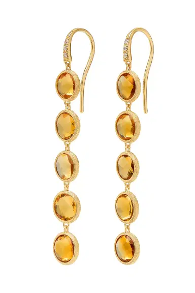 MARCO BICEGO Yellow Quartz Diamond Drop Earrings | Thumbnail 1 MARCO BICEGO Yellow Quartz Diamond Drop Earrings | Thumbnail 1