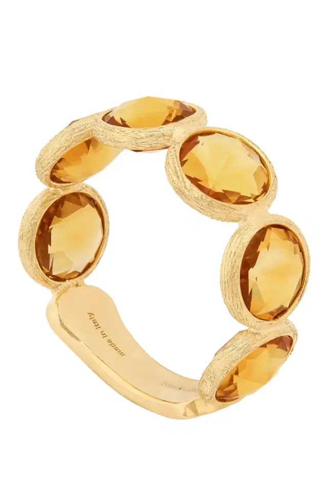MARCO BICEGO Yellow Quartz Jaipur Band Ring