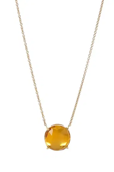 MARCO BICEGO Yellow Quartz Jaipur Cushion Pendant Necklace | Thumbnail 1