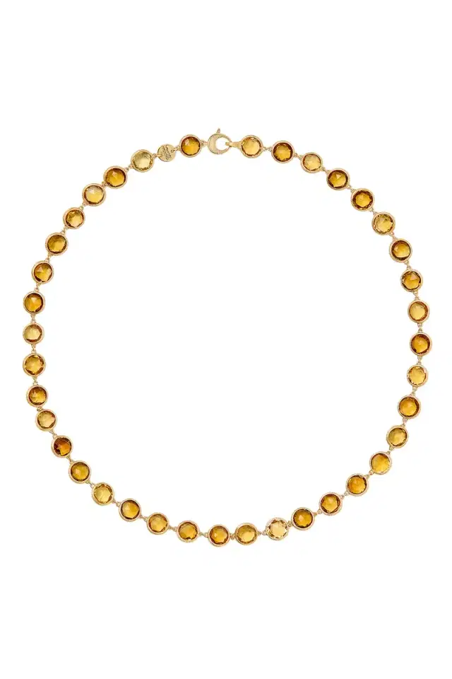MARCO BICEGO Yellow Quartz Jaipur Link Necklace
