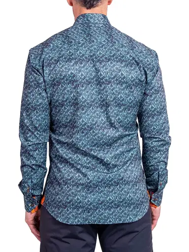 Maceoo Men's Fibonacci Stretch Ascension Shirt - Blue - Size XXXL | Thumbnail 6