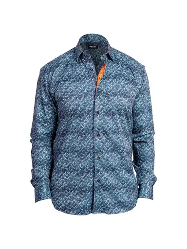 Maceoo Men's Fibonacci Stretch Ascension Shirt - Blue - Size XXXL | Thumbnail 1