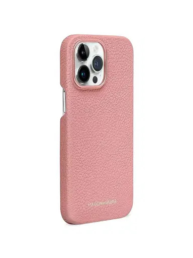 Maison de Sabre Leather Phone Case (iPhone 15 Pro Max) - Pink Lily | Thumbnail 3