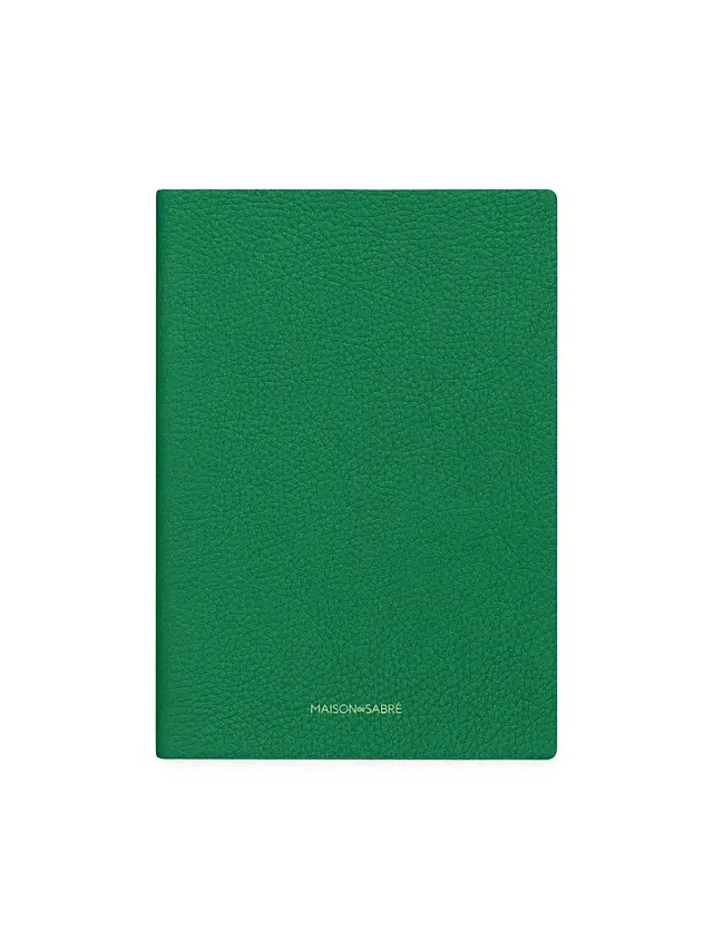 Maison de Sabre Leather Notebook - Emerald Green