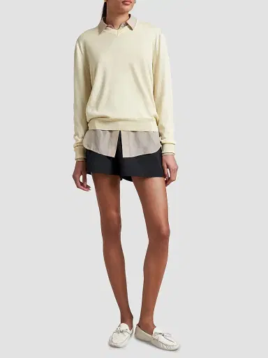 La Ligne Women's Ben V-Neck Sweater - Butter | Thumbnail 2