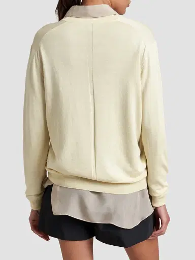 La Ligne Women's Ben V-Neck Sweater - Butter | Thumbnail 4