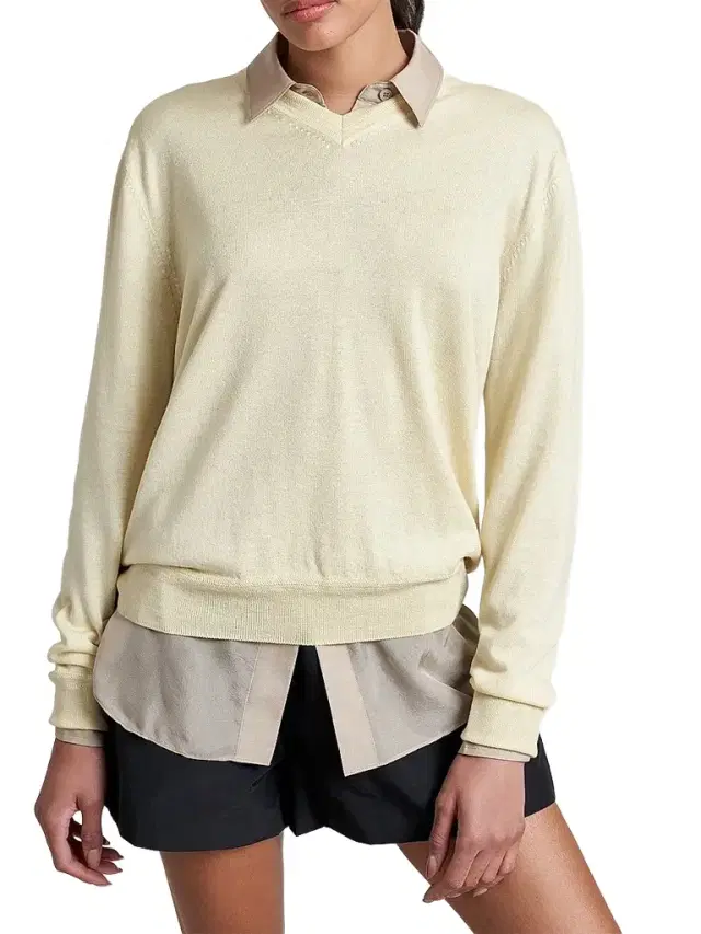 La Ligne Women's Ben V-Neck Sweater - Butter