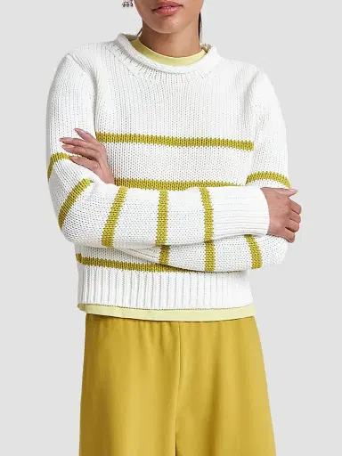 La Ligne Women's Mini Marina Sweater - Cream Key Lime | Thumbnail 2