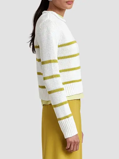 La Ligne Women's Mini Marina Sweater - Cream Key Lime | Thumbnail 3
