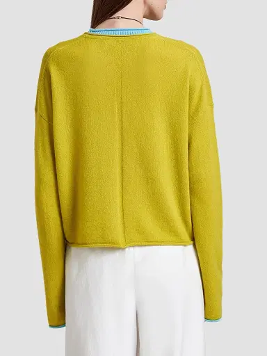 La Ligne Women's Dominick Sweater - Key Lime Aqua - Size XL | Thumbnail 5