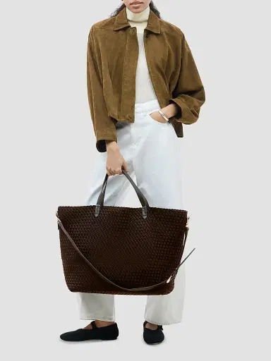 Naghedi Women's Geneva Weekender Tote Bag - Chocolate | Thumbnail 2 Naghedi Women's Geneva Weekender Tote Bag - Chocolate | Thumbnail 2