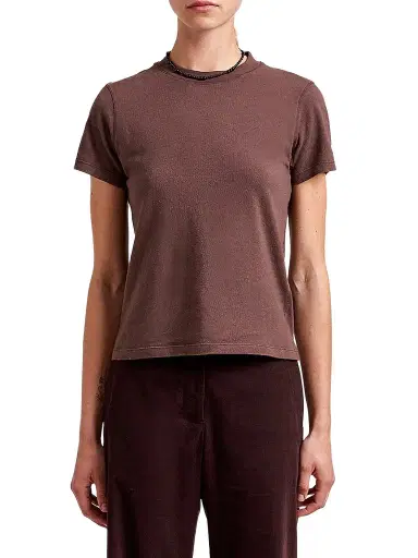 La Ligne Women's Molly Tee - Chocolate | Thumbnail 1