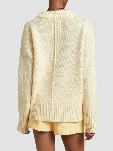 La Ligne Women's Solid Marin Sweater - Butter | Thumbnail 4