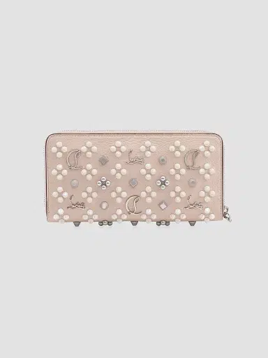 Christian Louboutin Women's Pannettone Spike Leather Wallet | Thumbnail 3 Christian Louboutin Women's Pannettone Spike Leather Wallet | Thumbnail 3