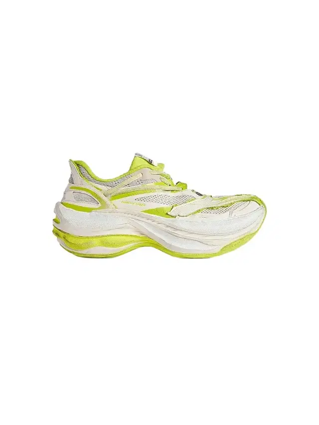 Balenciaga Men's Jet Sneakers - Eggshell Lime
