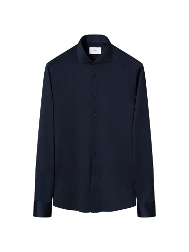 Eton Men's Slim-Fit Filo di Scozia Cotton Shirt | Thumbnail 1 Eton Men's Slim-Fit Filo di Scozia Cotton Shirt | Thumbnail 1