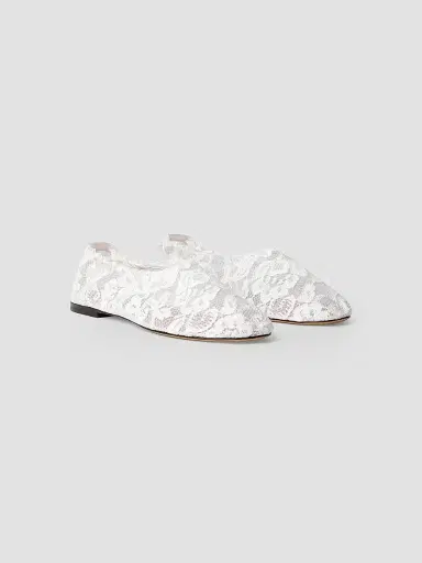 Odissì Women's Aicha Lace Ballerina Flats - White - Size 10.5 | Thumbnail 2 Odissì Women's Aicha Lace Ballerina Flats - White - Size 10.5 | Thumbnail 2
