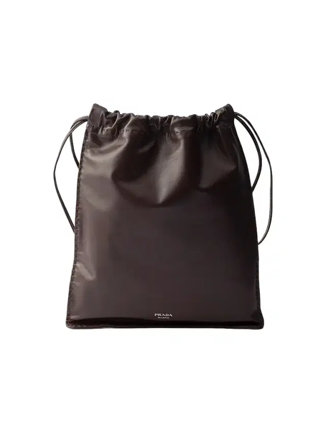 Prada Women's Wish Nappa Leather Pouch - Brown