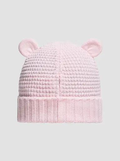 Moncler Baby's Beanie in Wool - Light Pink | Thumbnail 2 Moncler Baby's Beanie in Wool - Light Pink | Thumbnail 2