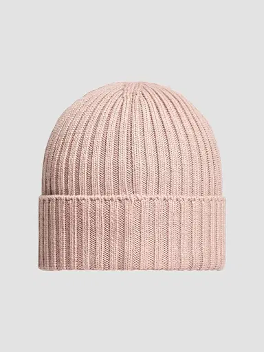 Moncler Little Girl's & Girl's Beanie Hat in Wool - Pink | Thumbnail 2 Moncler Little Girl's & Girl's Beanie Hat in Wool - Pink | Thumbnail 2