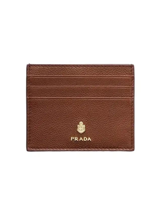 Prada Women's Leather Card Holder - Brown
