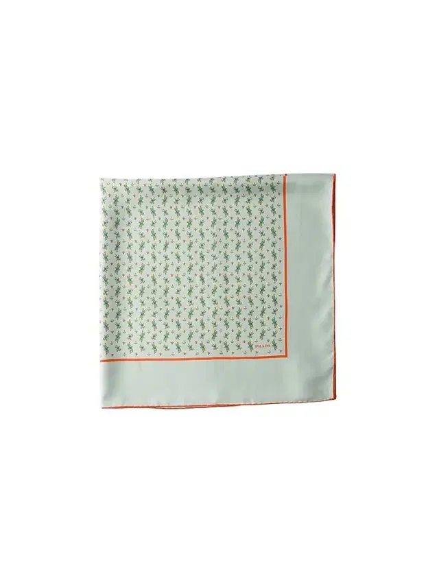 Prada Women's Printed Twill Scarf - Green