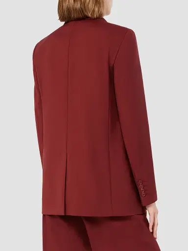 Max Mara Women's Single Breasted Woollen Cloth Jacket - Ruby - Size 14 | Thumbnail 4 Max Mara Women's Single Breasted Woollen Cloth Jacket - Ruby - Size 14 | Thumbnail 4