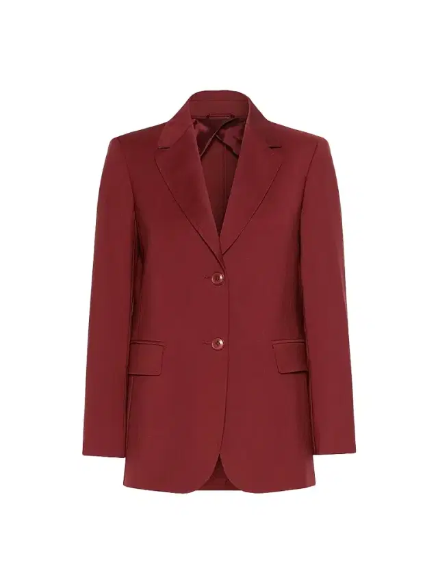 Max Mara Women's Single Breasted Woollen Cloth Jacket - Ruby