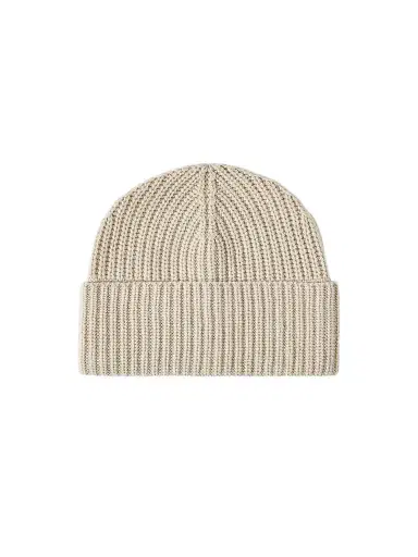 Brunello Cucinelli Men's Cashmere English Rib Knit Beanie - Camel - Size Small | Thumbnail 1