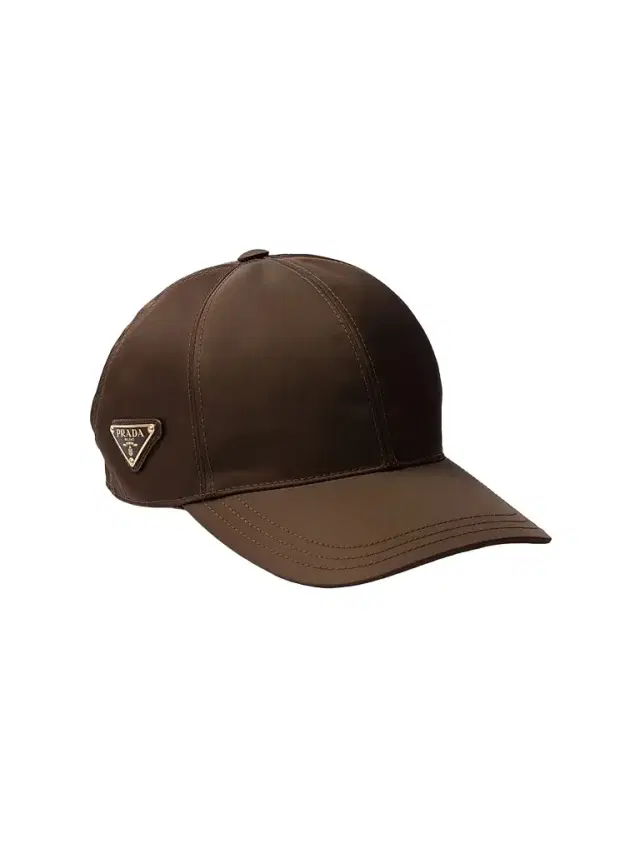 Prada Women's Re-Nylon Baseball Cap - Dark Brown