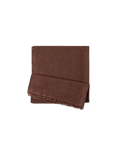 Brunello Cucinelli Women's Cashmere and Silk Diamond Yarn Scarf - Brown | Thumbnail 1 Brunello Cucinelli Women's Cashmere and Silk Diamond Yarn Scarf - Brown | Thumbnail 1