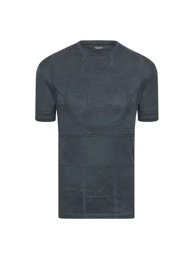 Stefano Ricci Men's Embroidered Cotton T-Shirt | Thumbnail 1