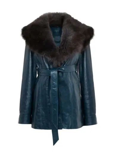 Chloé Short coat in leather | Thumbnail 2