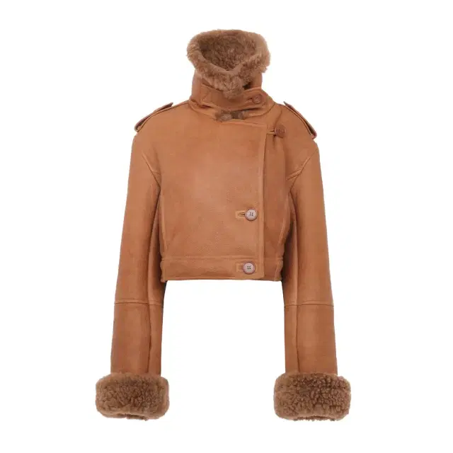 Chloé Cropped boxy jacket in leather