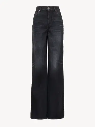 Chloé High-rise wide-leg jeans in denim | Thumbnail 2