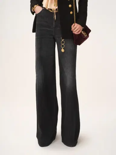 Chloé High-rise wide-leg jeans in denim | Thumbnail 4
